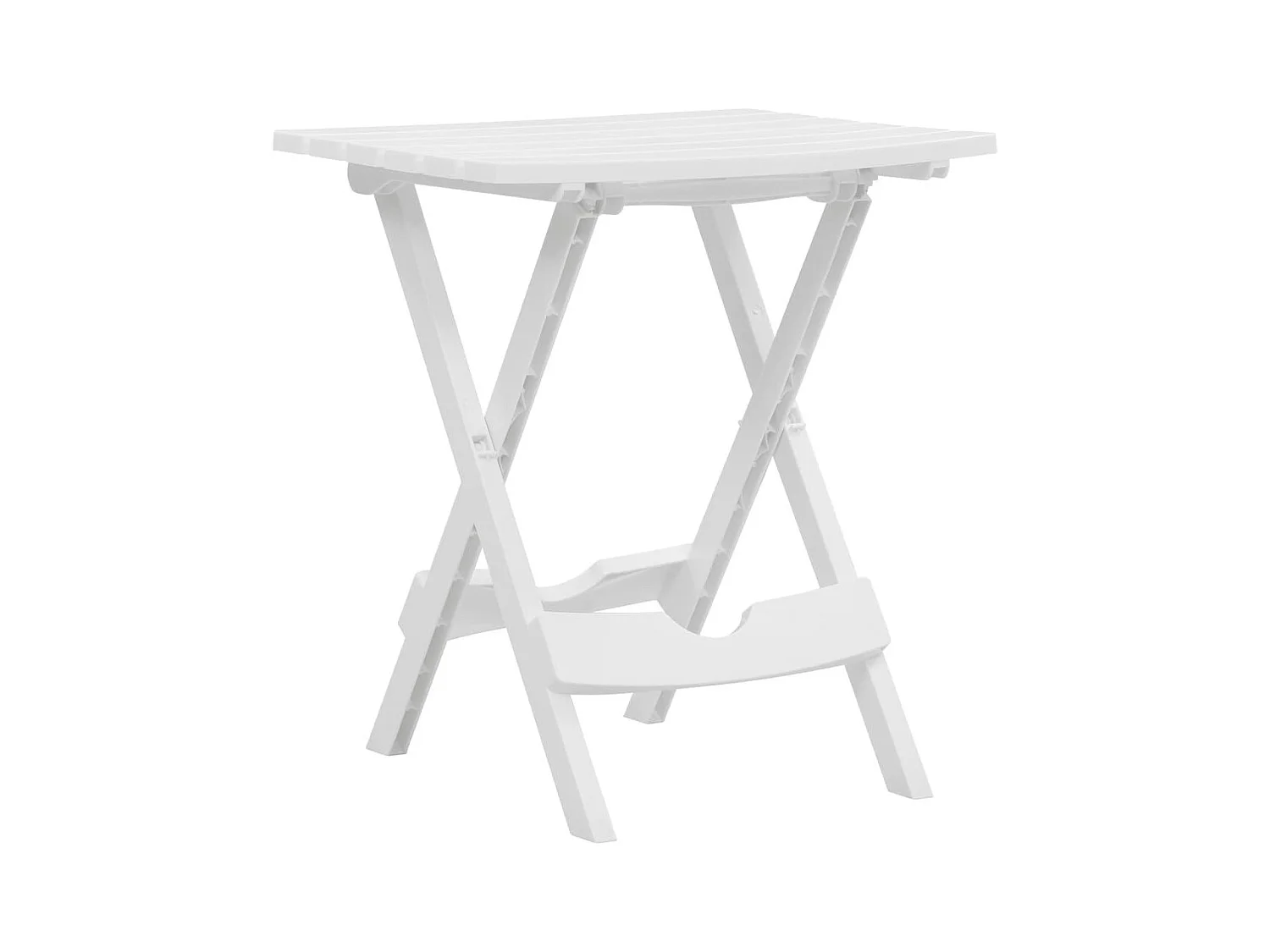 Table pliable de jardin 45,5x38,5x50 Blanc