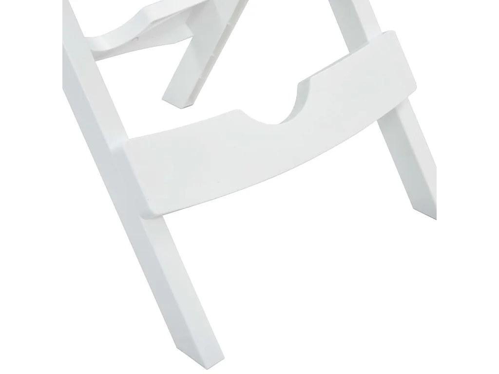 Table pliable de jardin 45,5x38,5x50 Blanc