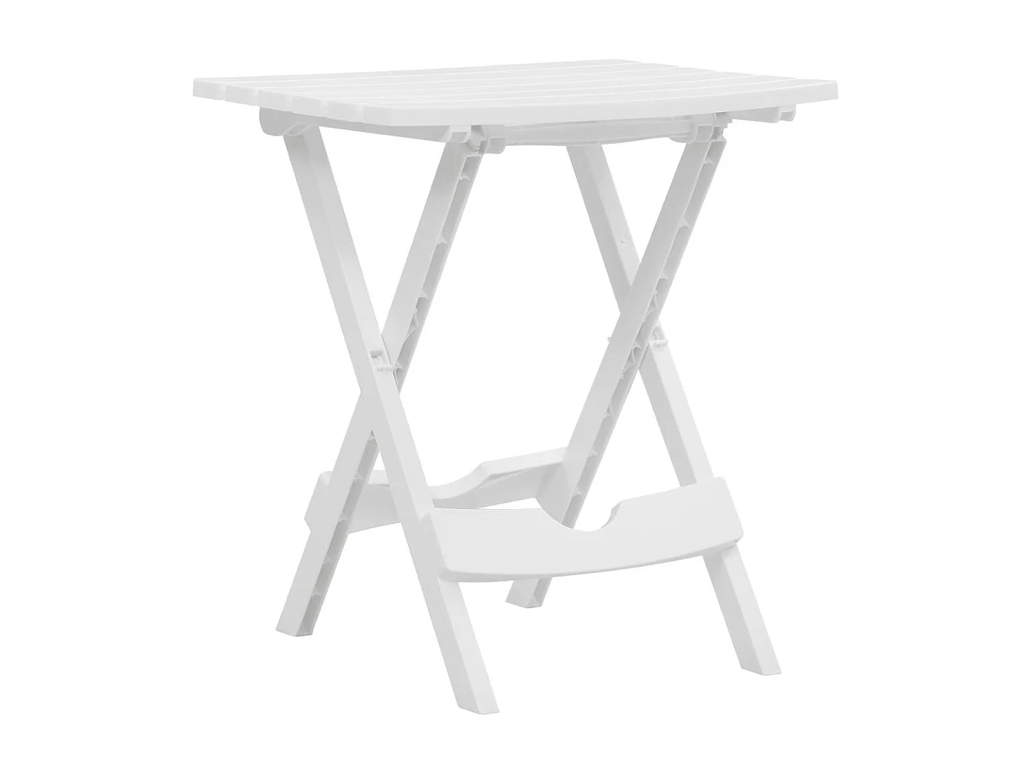 Table pliable de jardin 45,5x38,5x50 Blanc