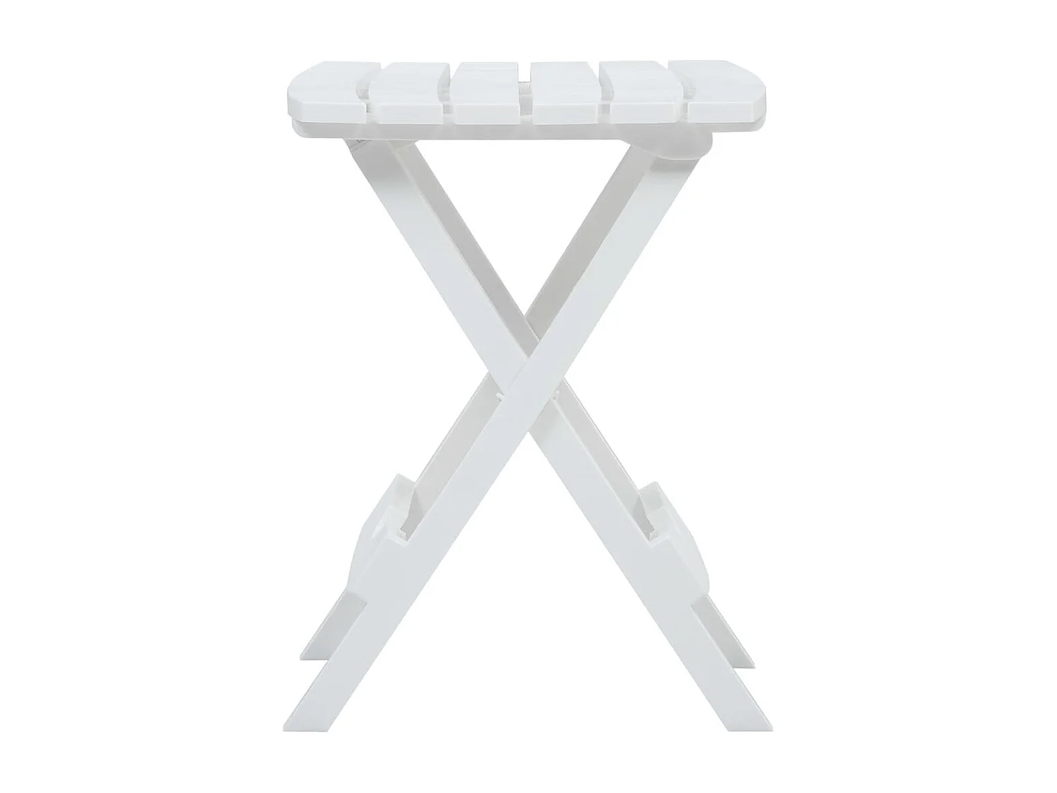 Table pliable de jardin 45,5x38,5x50 Blanc