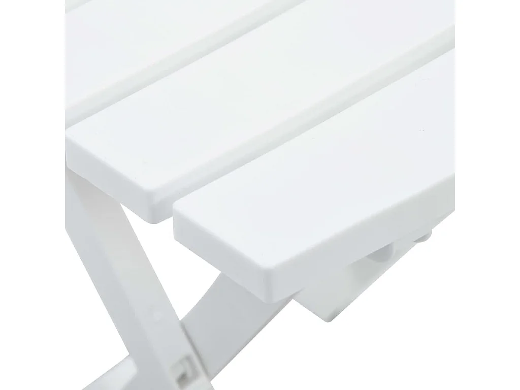 Table pliable de jardin 45,5x38,5x50 Blanc