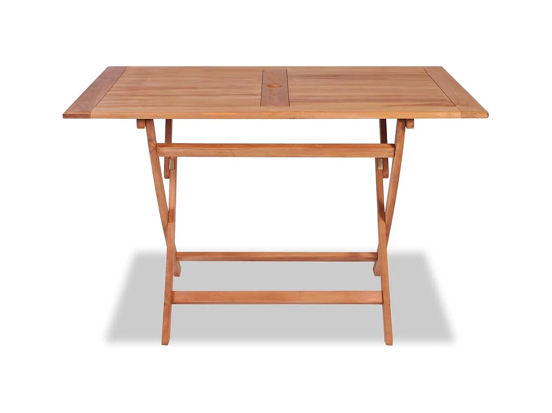 Table pliable de jardin 120x70x75 Bois de teck Kalipa