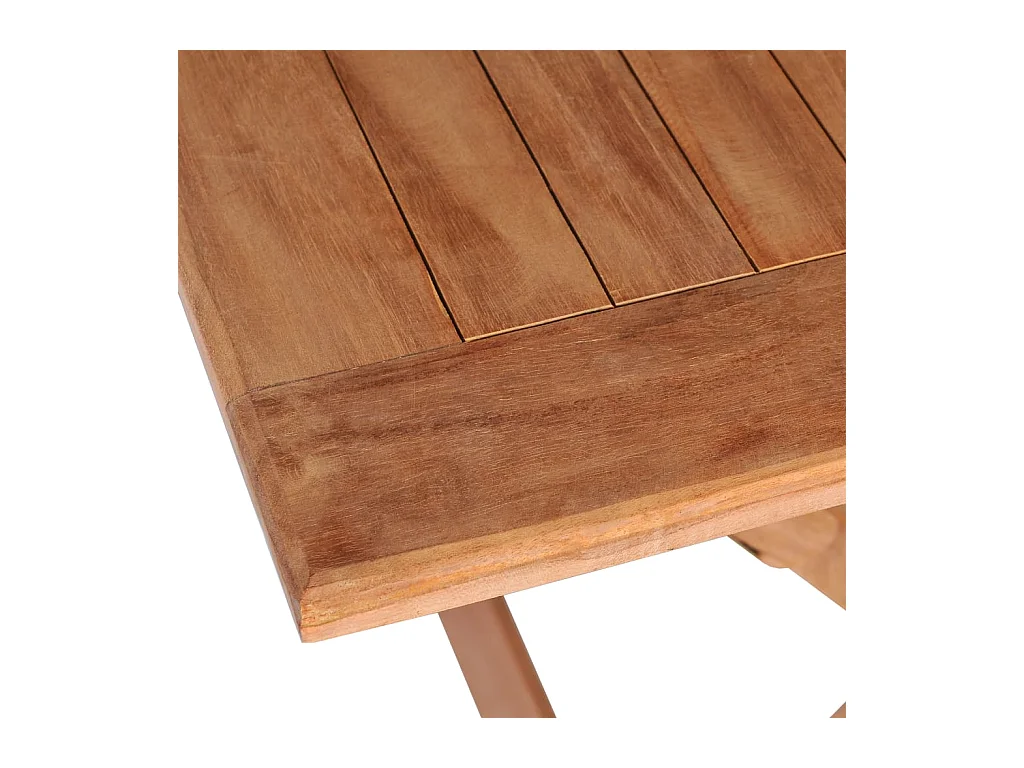 Table pliable de jardin 120x70x75 Bois de teck Kalipa