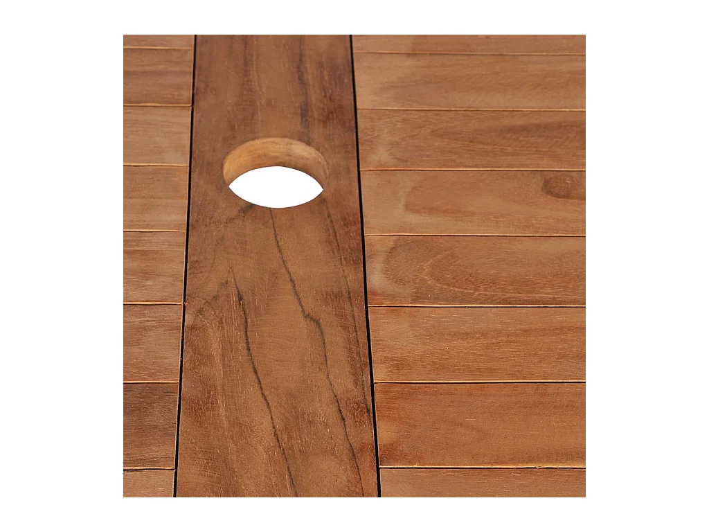 Table pliable de jardin 120x70x75 Bois de teck Kalipa