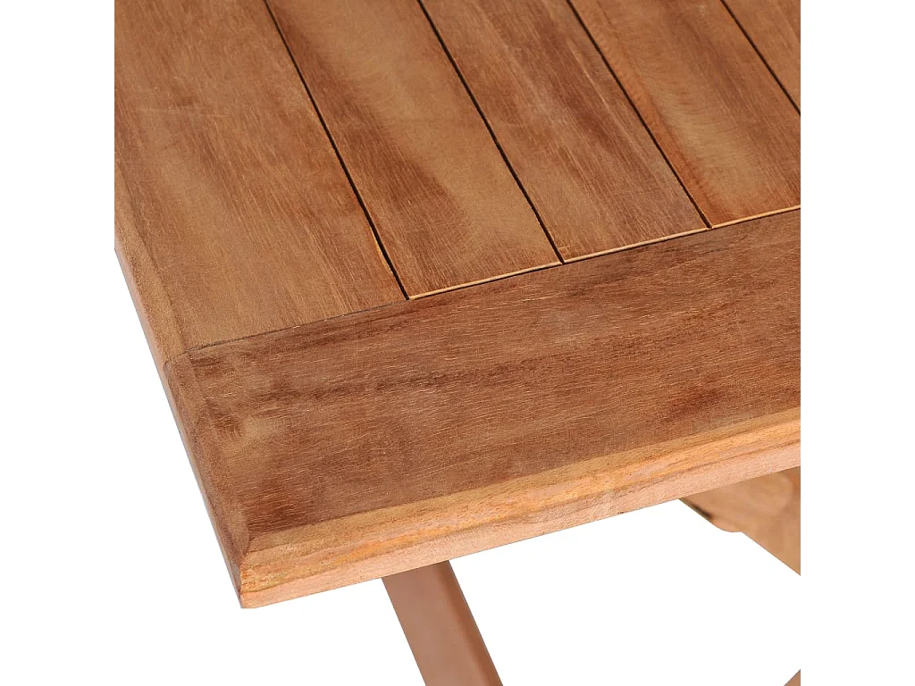 Table pliable de jardin 120x70x75 Bois de teck Kalipa