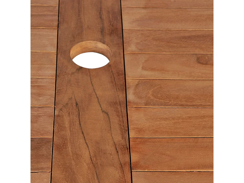 Table pliable de jardin 120x70x75 Bois de teck Kalipa