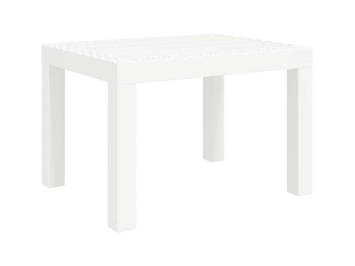 Table de jardin blanc 59x47x40 PP