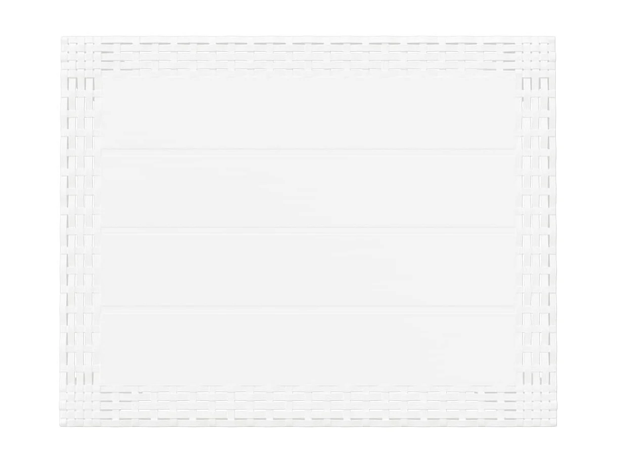 Table de jardin blanc 59x47x40 PP