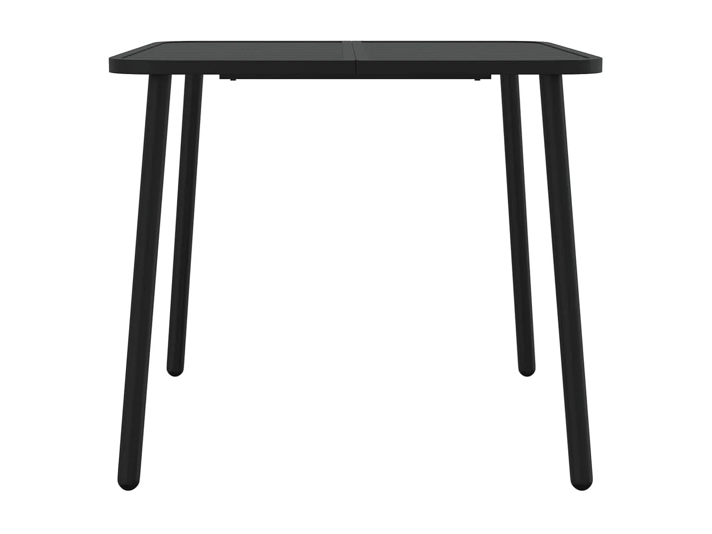 Table de jardin anthracite 80x80x71 acier