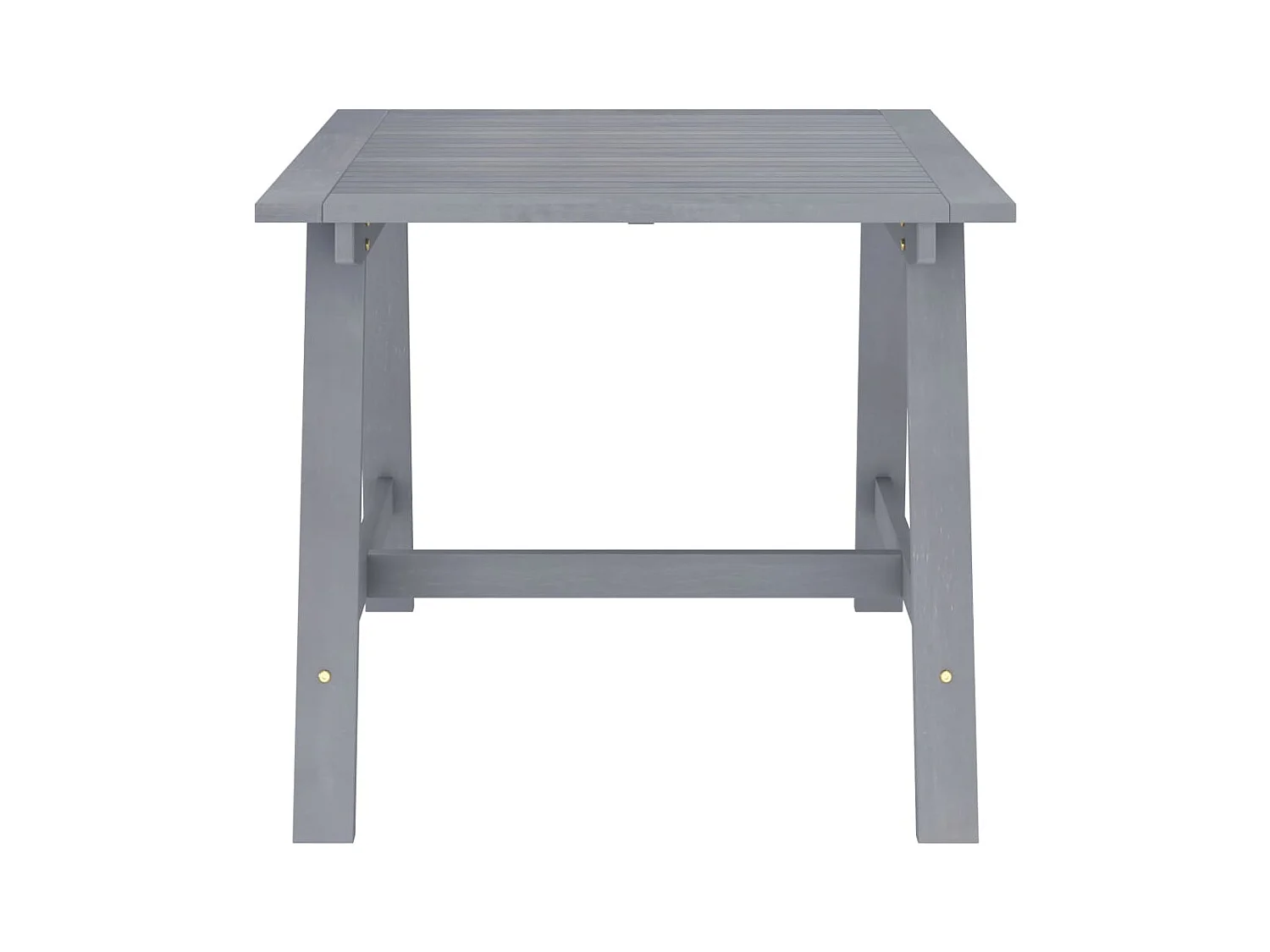 Table à dîner de jardin Gris 88x88x74 Bois d'acacia massif