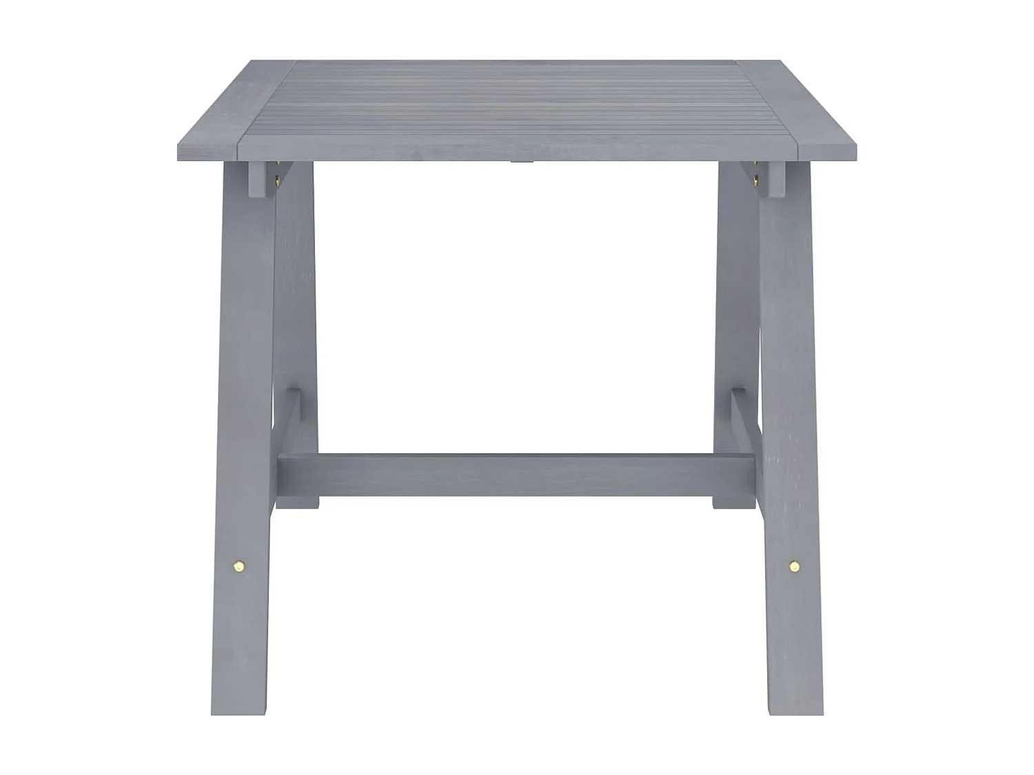 Table à dîner de jardin Gris 88x88x74 Bois d'acacia massif