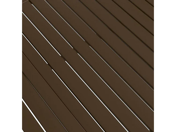 Table de jardin Marron 140x80x72 Acier