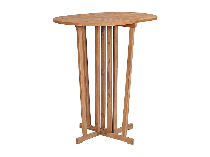 Table de bar 90x65x105 Bois de teck solide