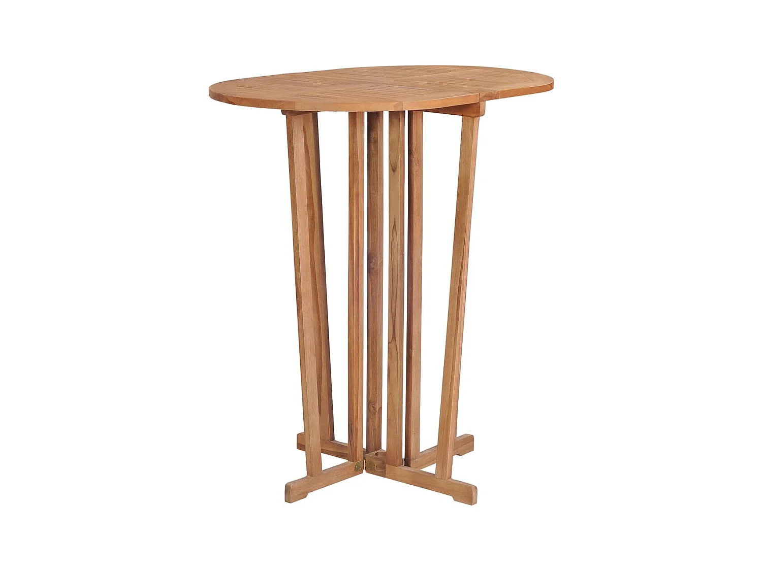 Table de bar 90x65x105 Bois de teck solide