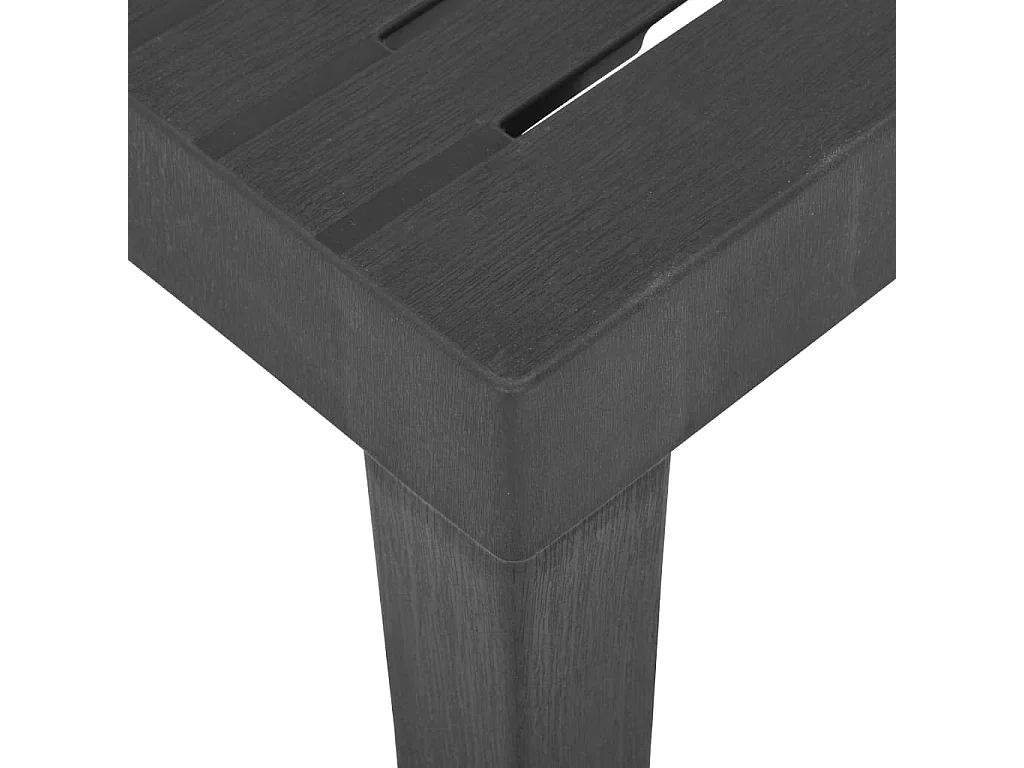 Table de jardin Gris 79x65x72 Plastique