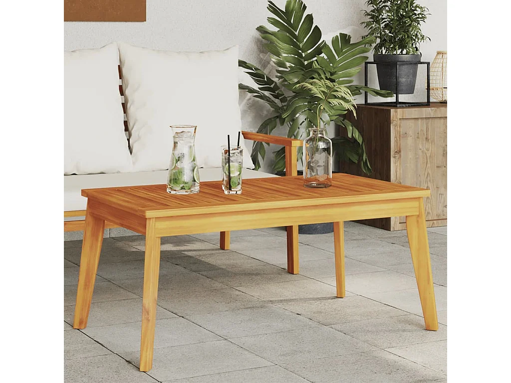 Table à manger de jardin 100x55x45 bois massif d'acacia