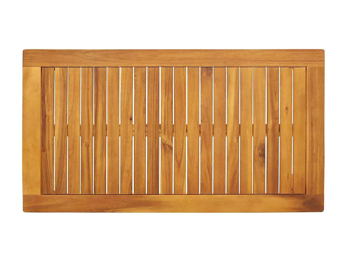 Table à manger de jardin 100x55x45 bois massif d'acacia