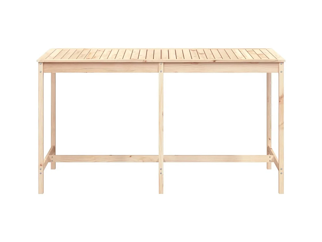 Table de jardin 203,5x90x110 bois massif de pin