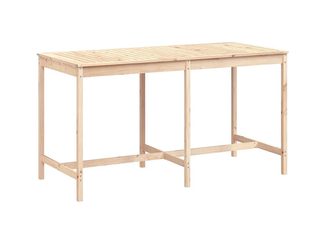 Table de jardin 203,5x90x110 bois massif de pin