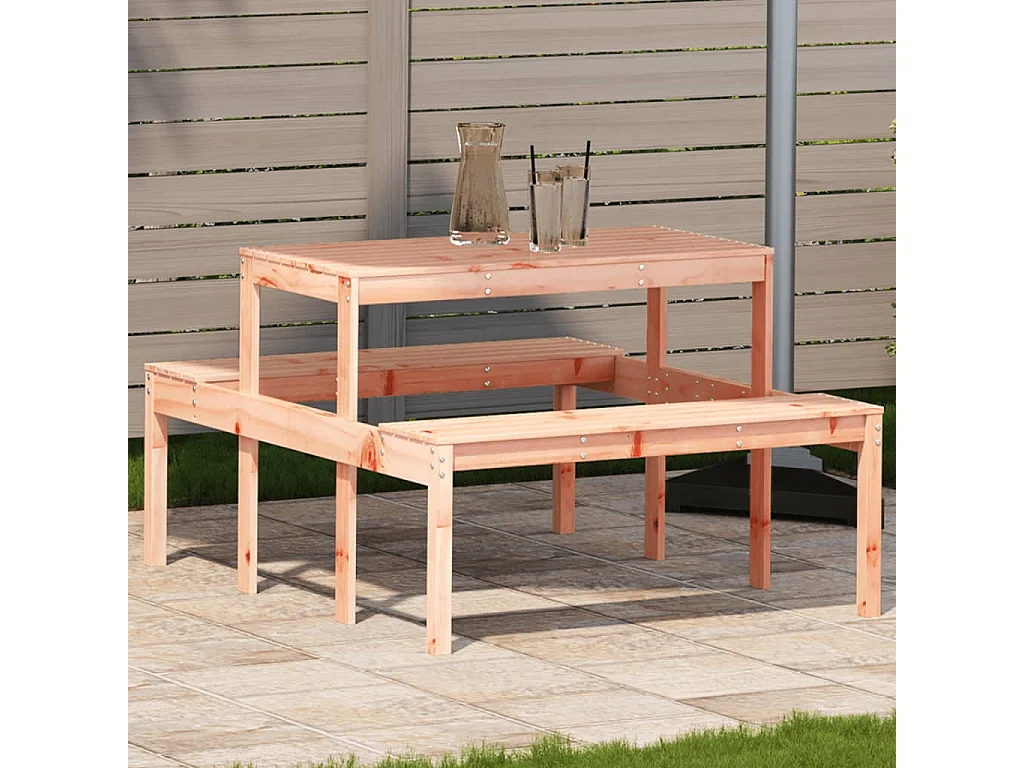 Table de pique-nique 110x134x75 bois massif de douglas