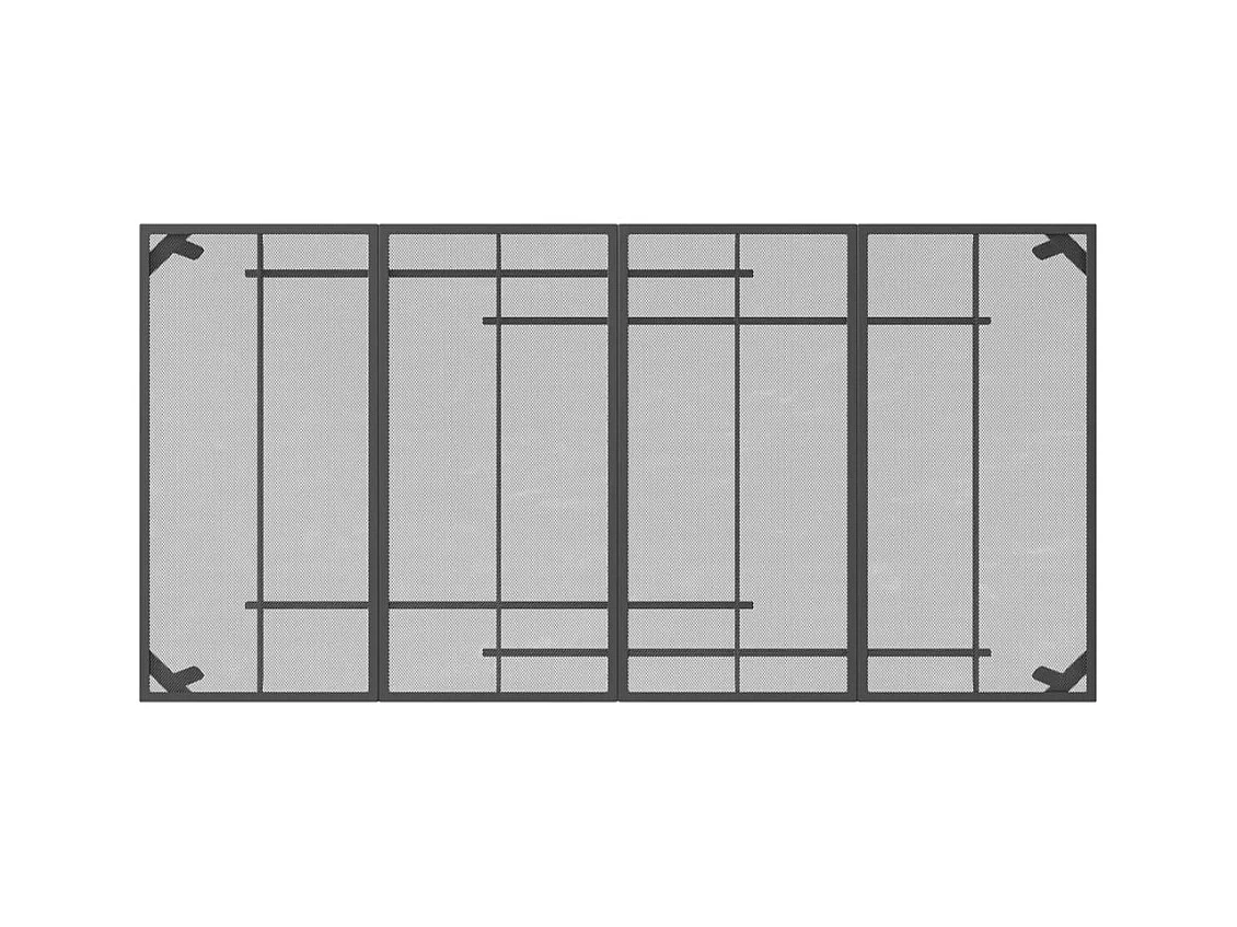 Table de jardin anthracite 200x100x72 Treillis d'acier