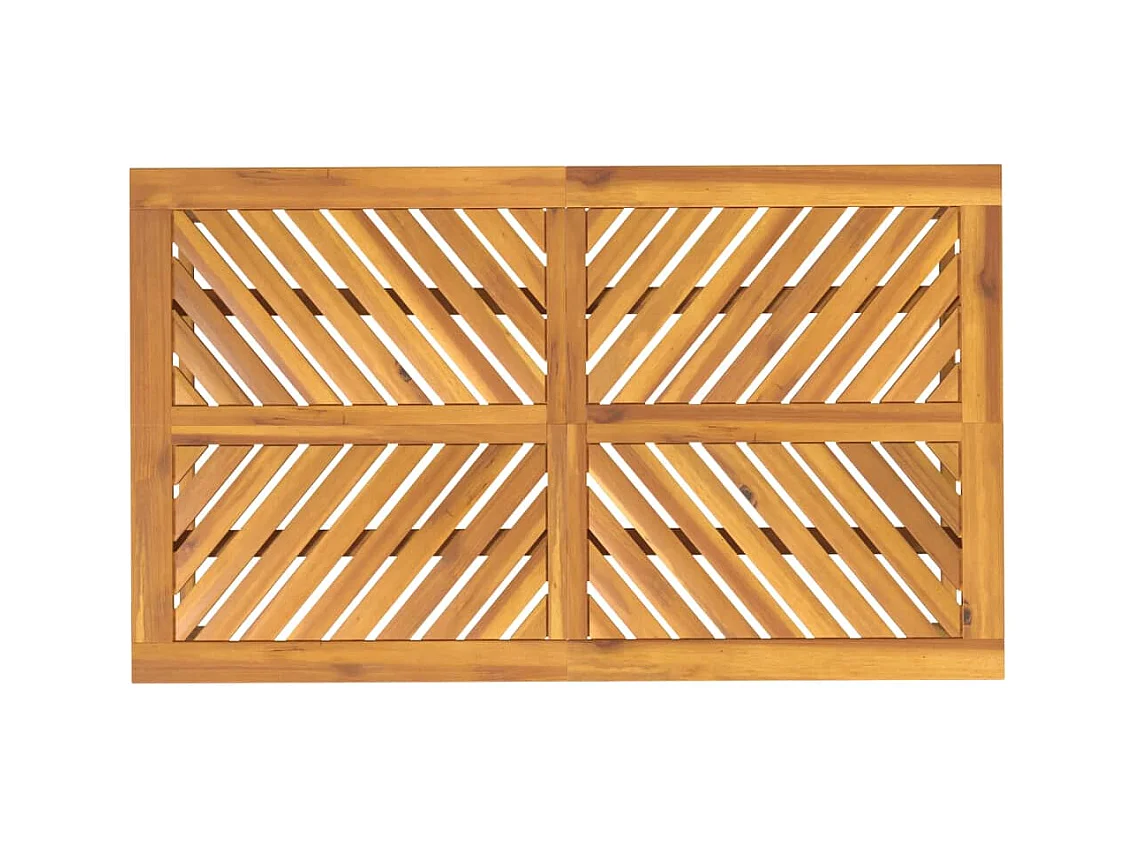 Table à manger de jardin 150x90x74 bois d'acacia solide