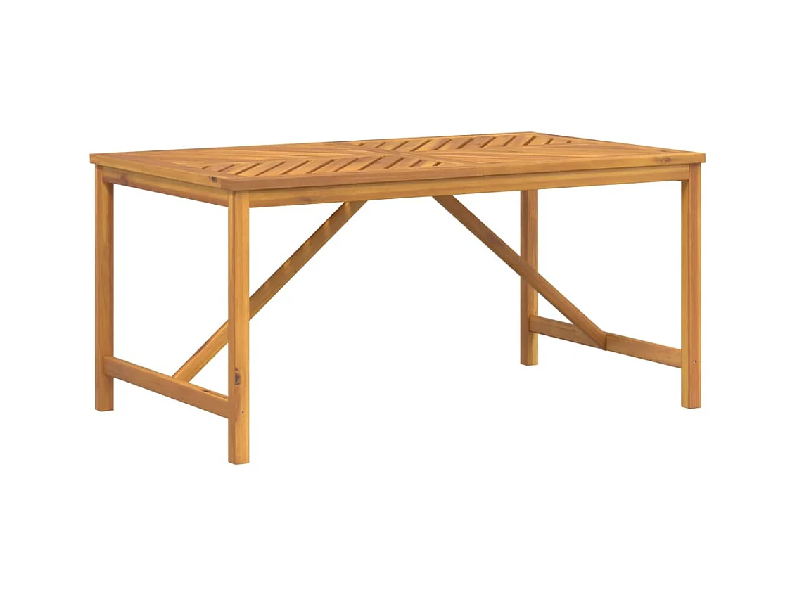 Table à manger de jardin 150x90x74 bois d'acacia solide