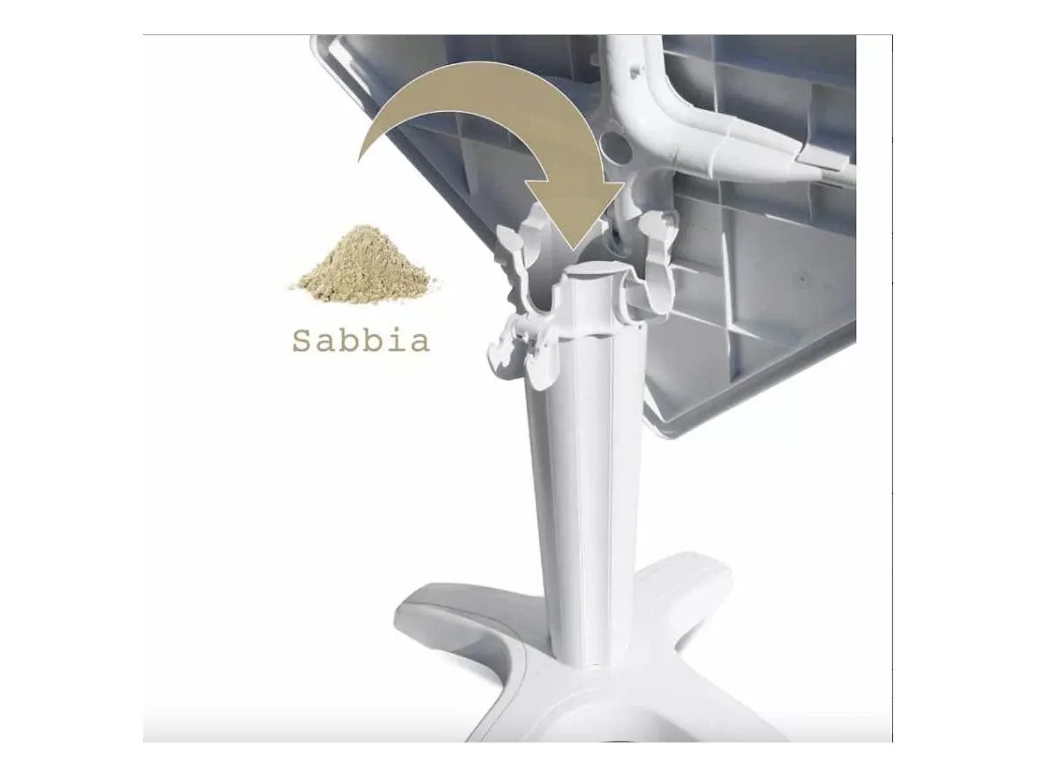 Petite table de jardin carré ZAKOR – Fonctionnelle et pensée pour durer-Blanc