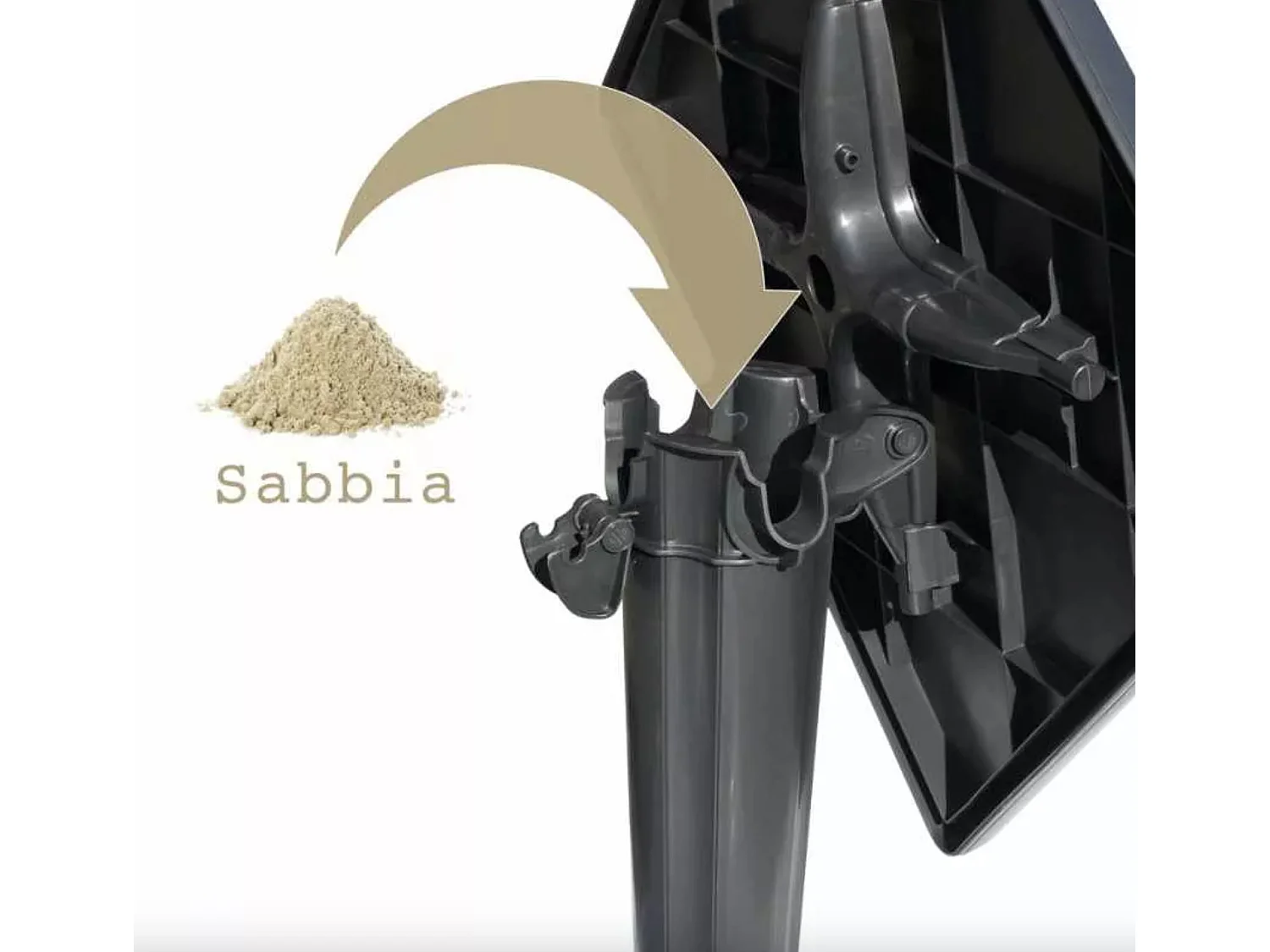 Petite table de jardin carré ZAKOR – Fonctionnelle et pensée pour durer-Blanc