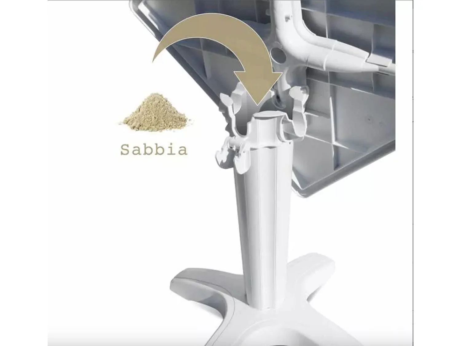 Petite table de jardin carré ZAKOR – Fonctionnelle et pensée pour durer-Blanc