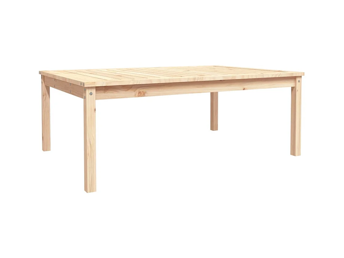 Table de jardin 121x82,5x45 bois massif de pin