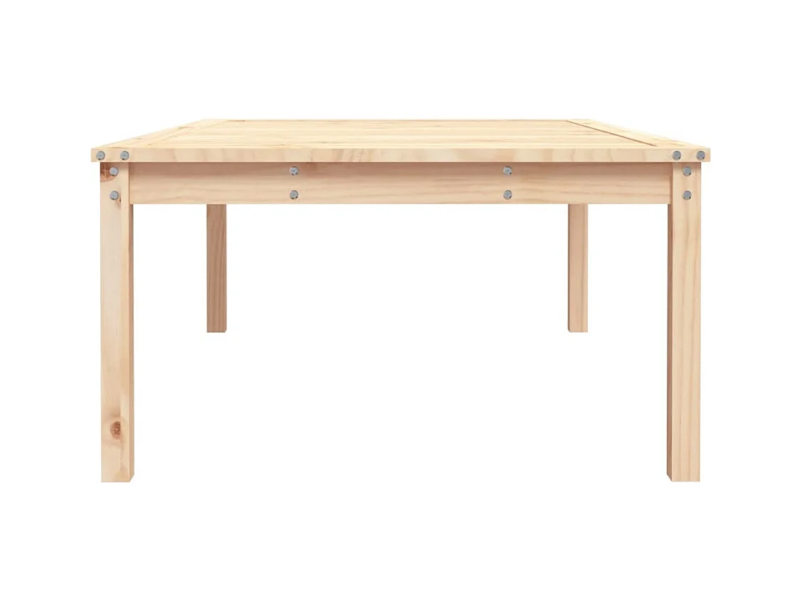 Table de jardin 121x82,5x45 bois massif de pin
