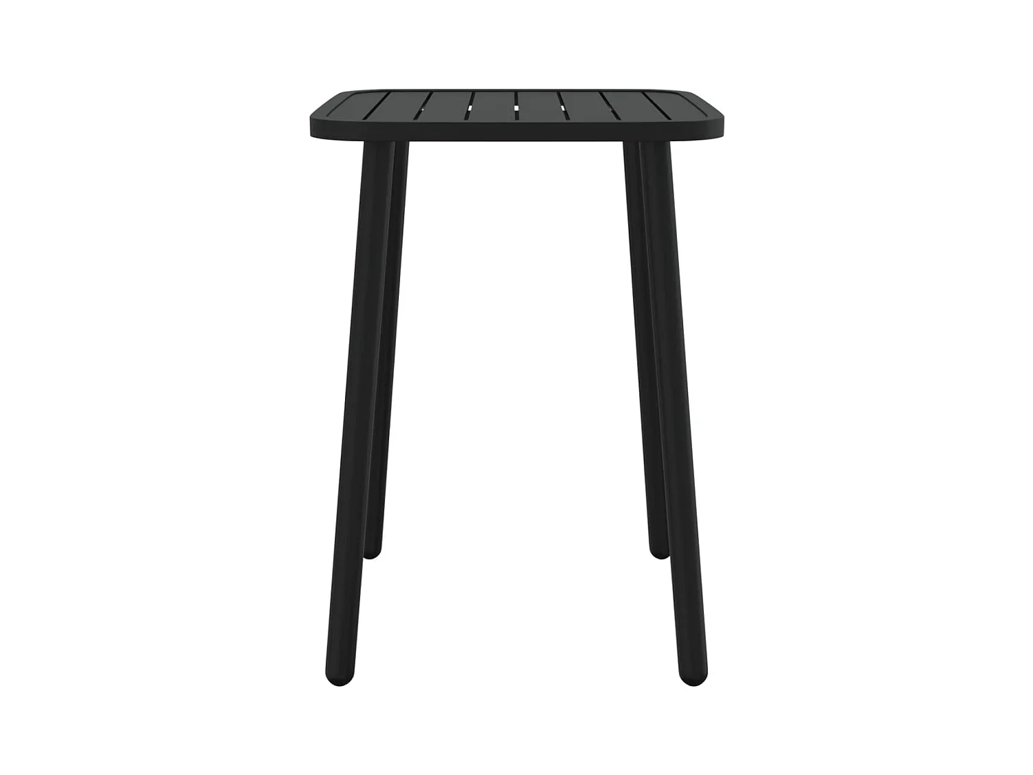 Table de jardin anthracite 50x50x71 acier