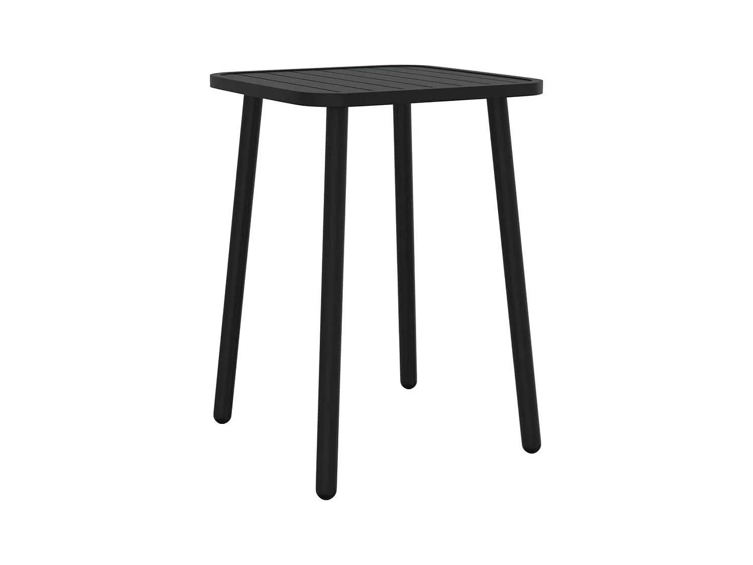 Table de jardin anthracite 50x50x71 acier