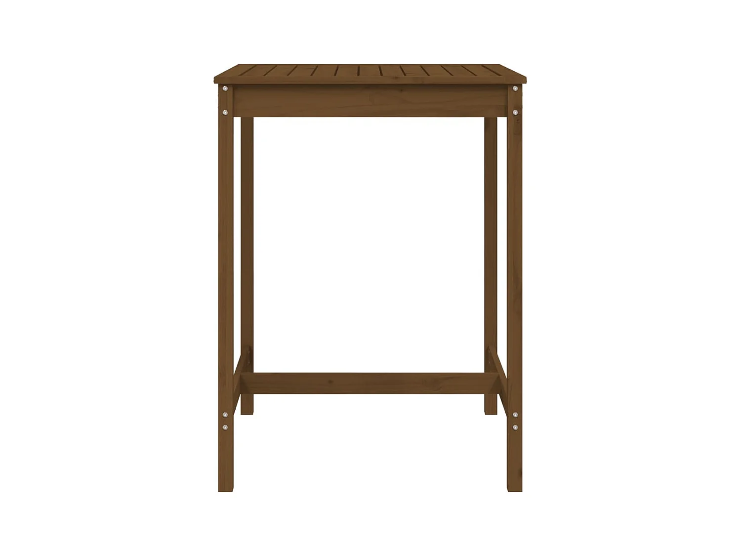 Table de jardin marron miel 82,5x82,5x110 bois massif de pin