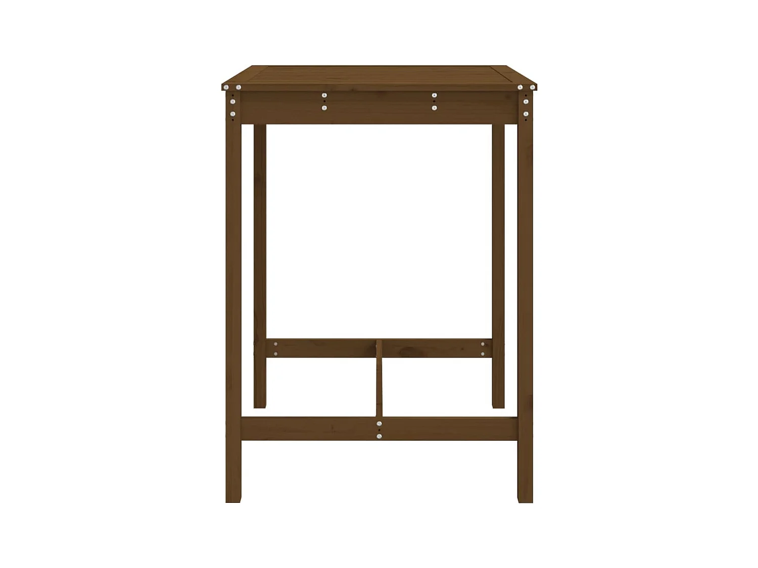 Table de jardin marron miel 82,5x82,5x110 bois massif de pin