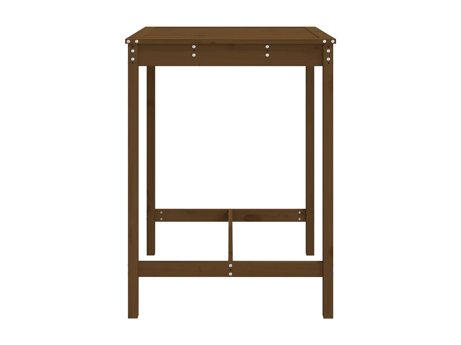 Table de jardin marron miel 82,5x82,5x110 bois massif de pin