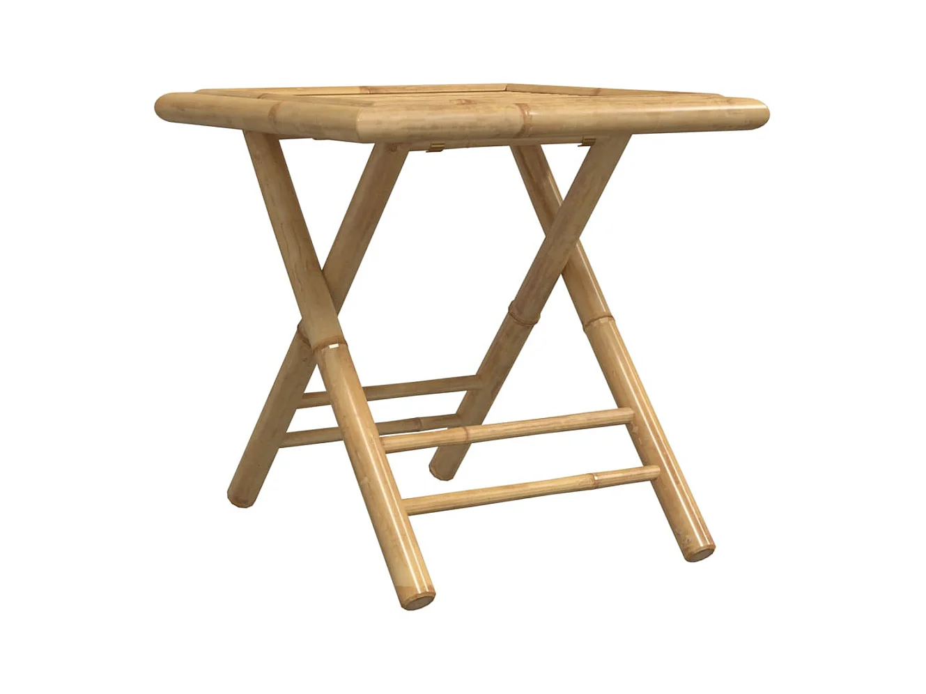 Table de jardin pliable 45x45x45 bambou