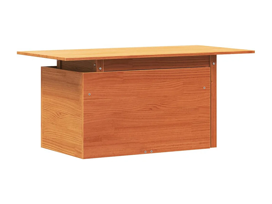 Table de jardin marron 100x50x75 bois massif de pin