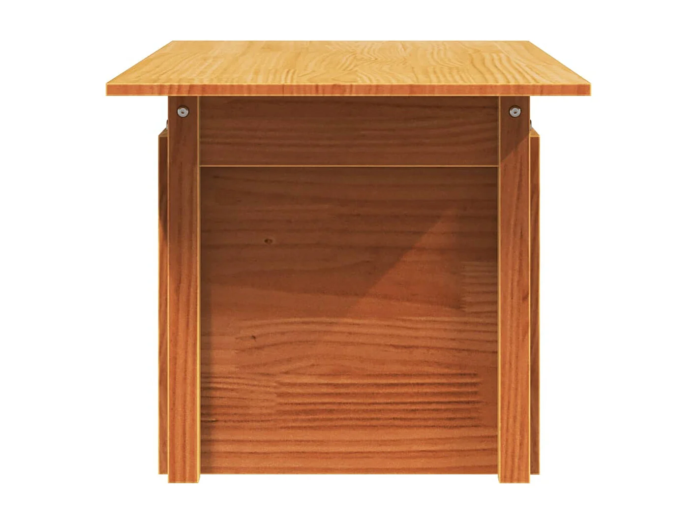 Table de jardin marron 100x50x75 bois massif de pin