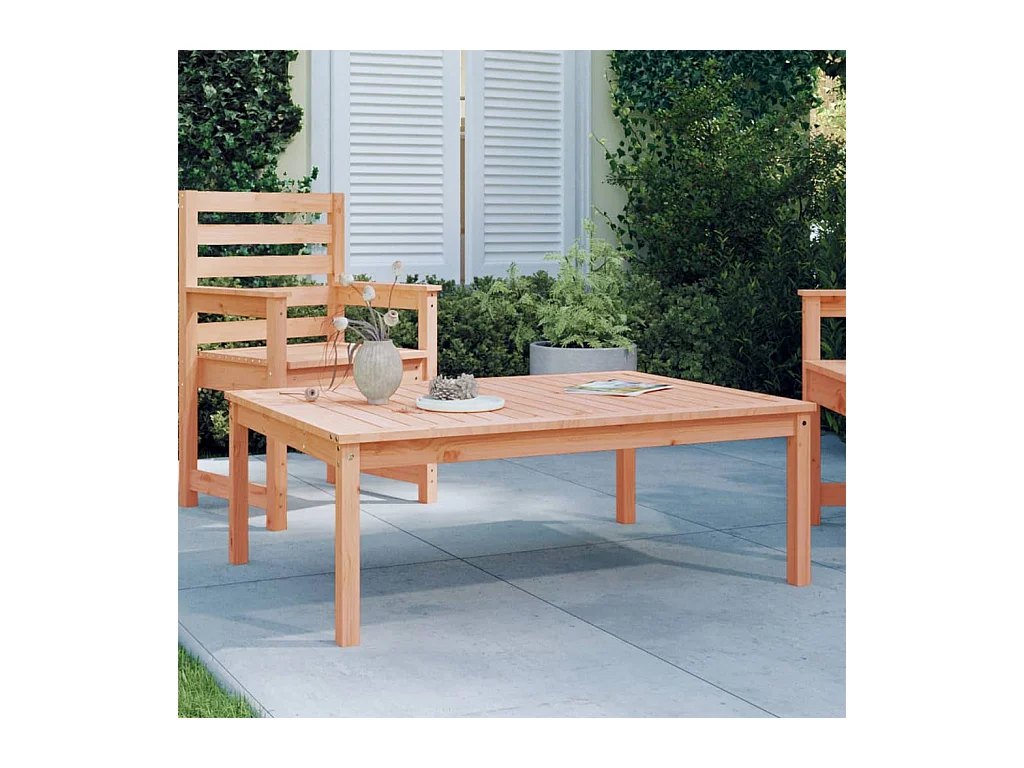 Table de jardin 121x82,5x45 bois massif de douglas