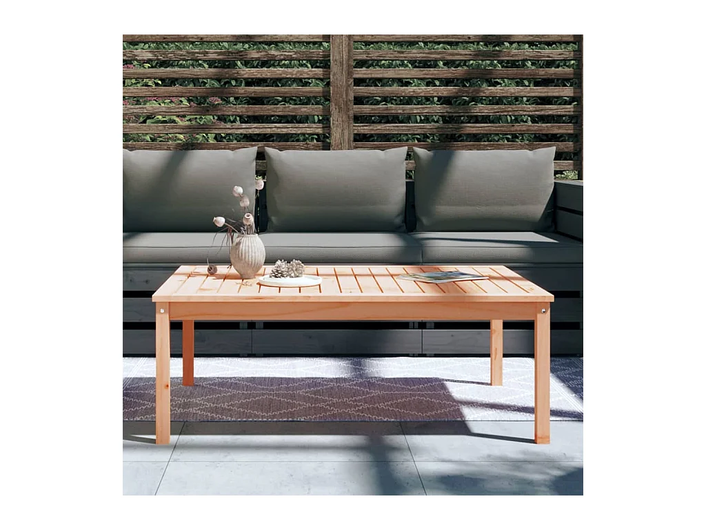 Table de jardin 121x82,5x45 bois massif de douglas