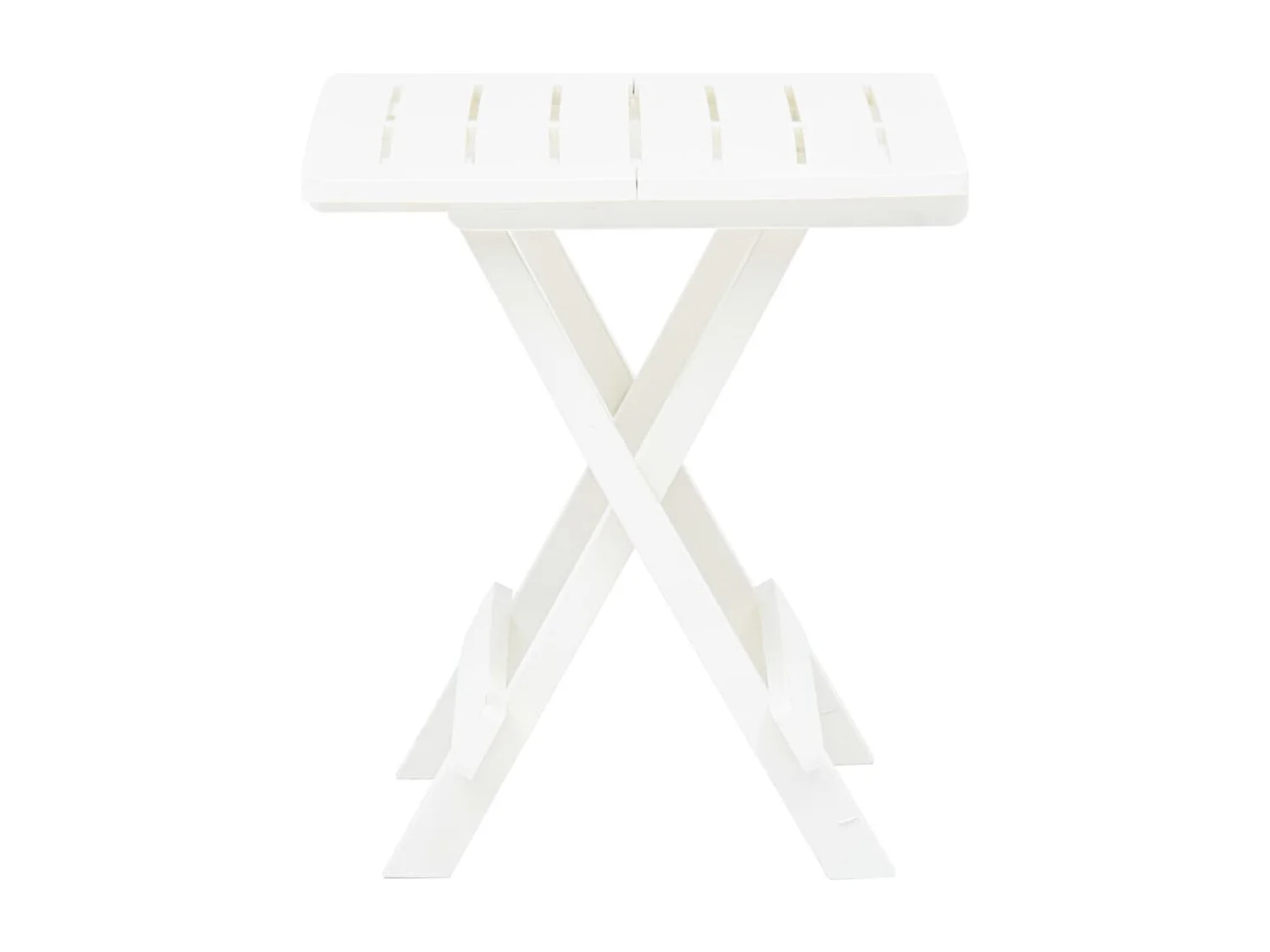Table pliable de jardin Blanc 45x43x50 Plastique