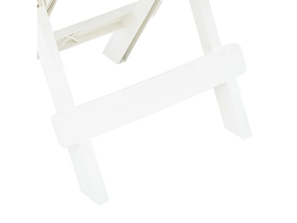Table pliable de jardin Blanc 45x43x50 Plastique