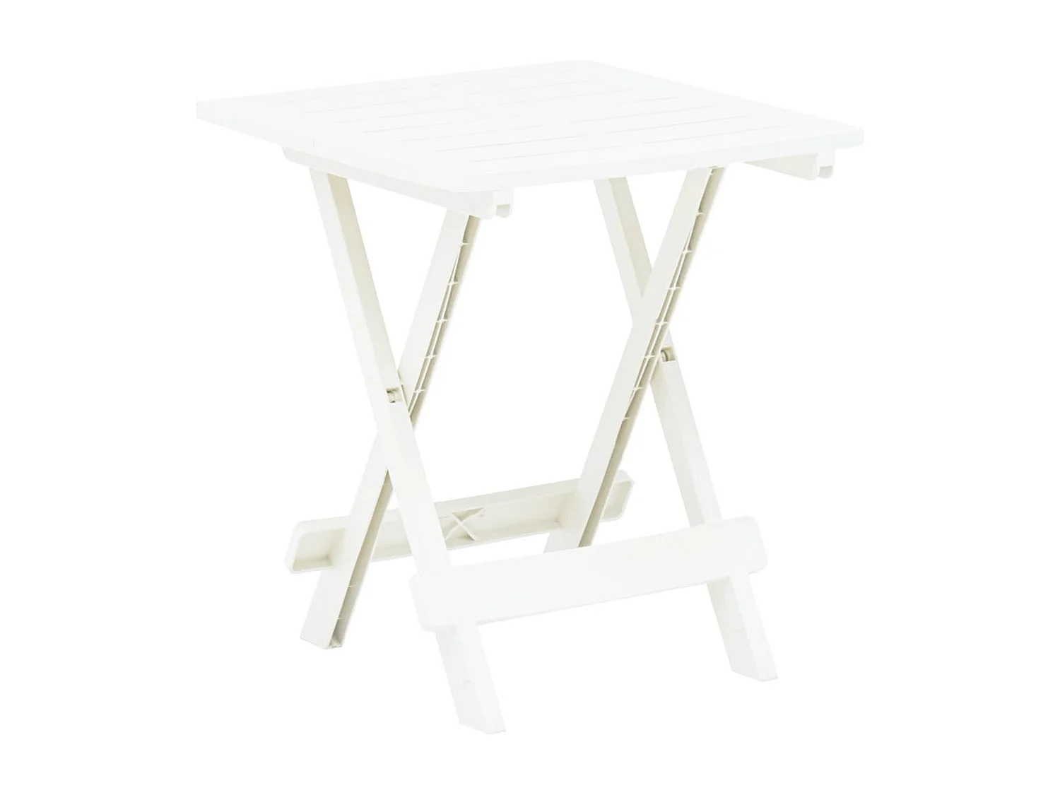 Table pliable de jardin Blanc 45x43x50 Plastique