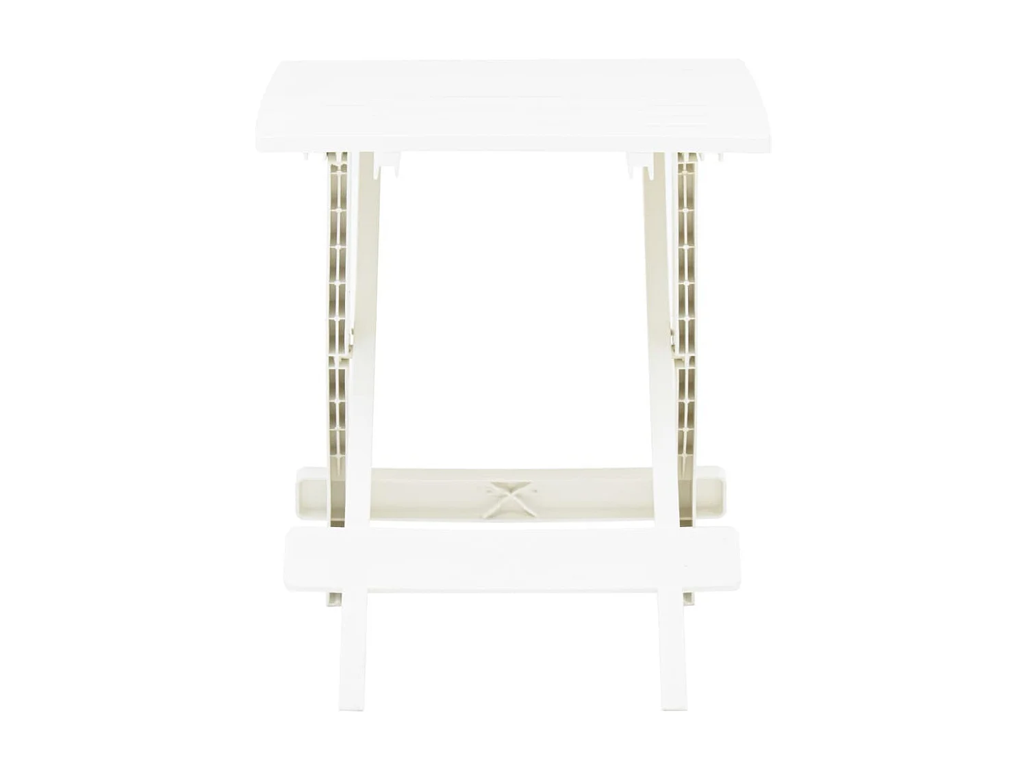 Table pliable de jardin Blanc 45x43x50 Plastique