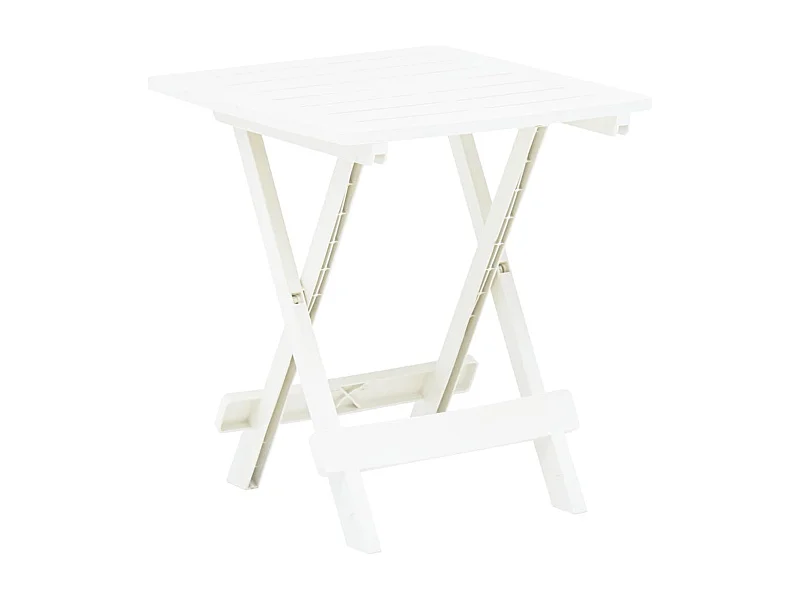 Table pliable de jardin Blanc 45x43x50 Plastique
