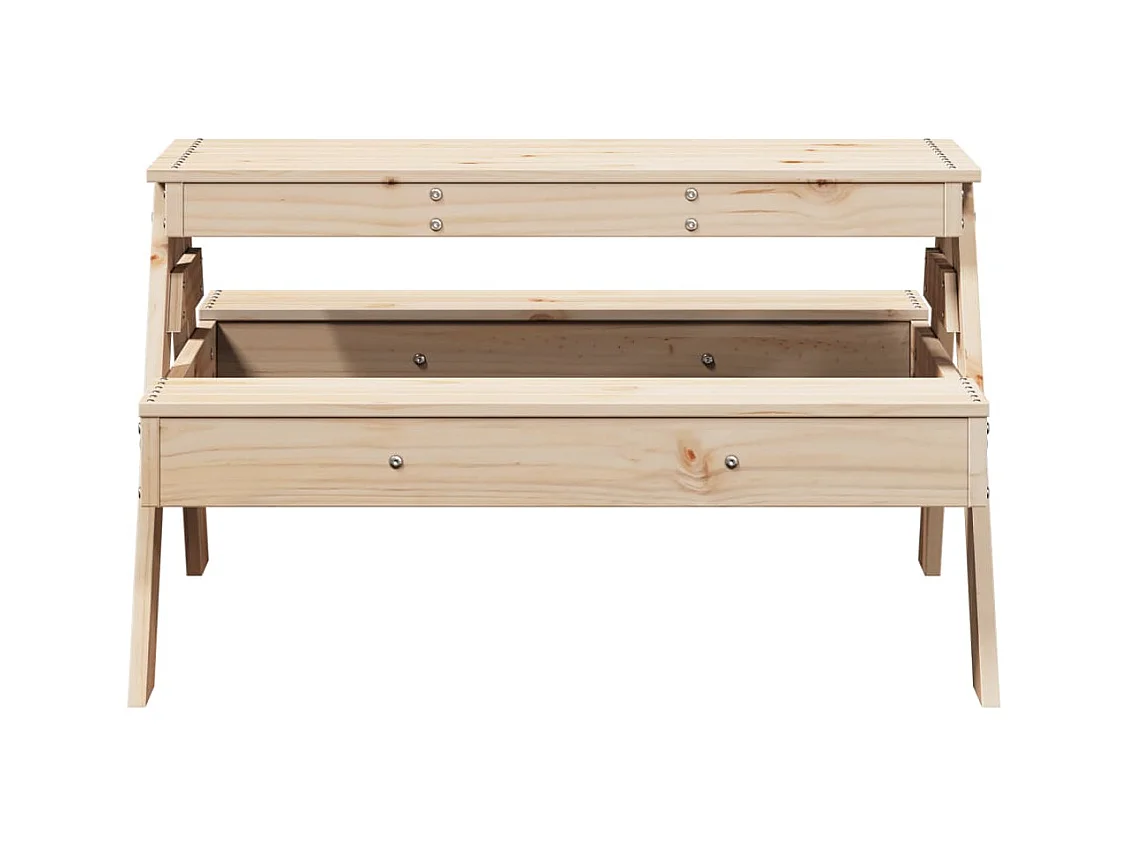 Table de pique-nique pour enfants 88x97x52 bois massif de pin