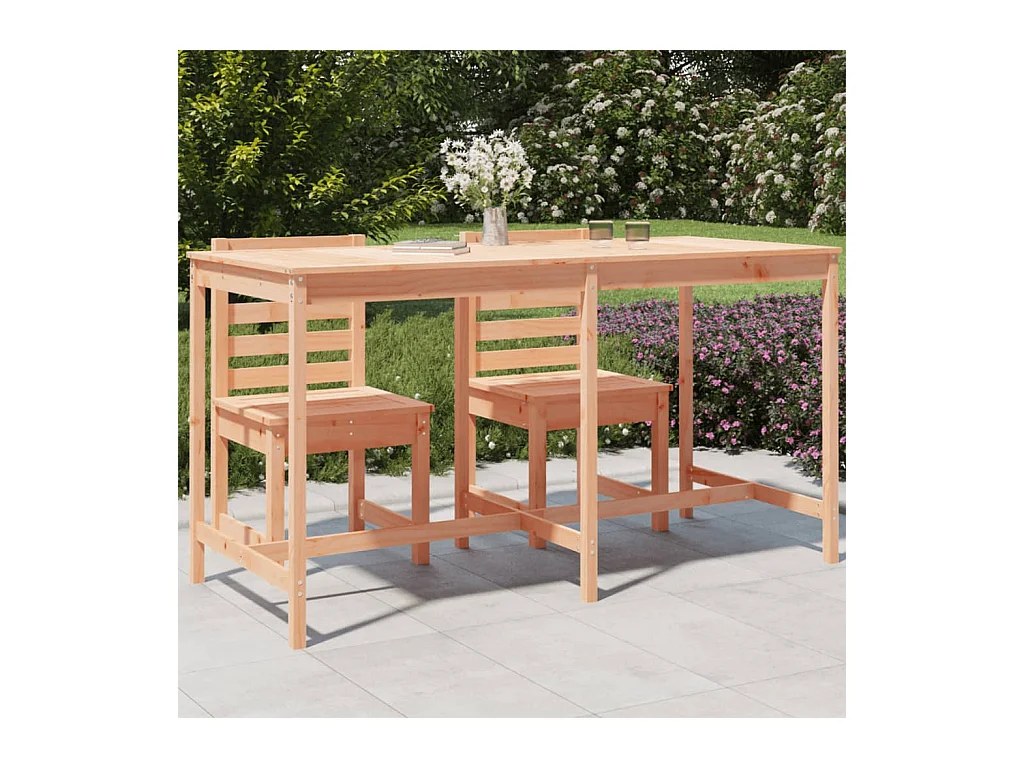 Table de jardin 203,5x90x110 bois massif de douglas