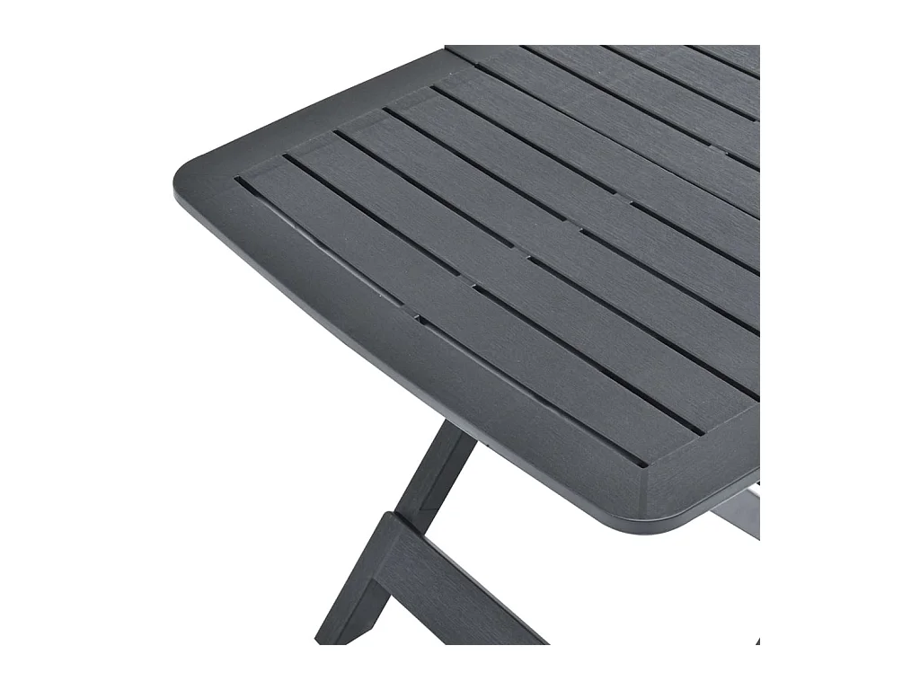 Table pliable de jardin Anthracite 79x72x70 Plastique